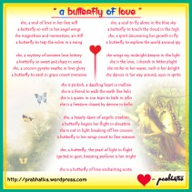 a butterfly of love