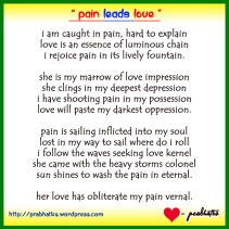 pain leads love