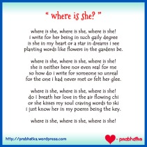 where is she?