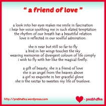 a friend of love